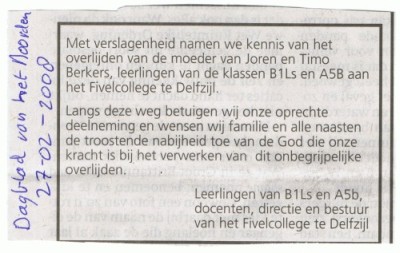 Dagblad van het Noorden van 27 februari 2008